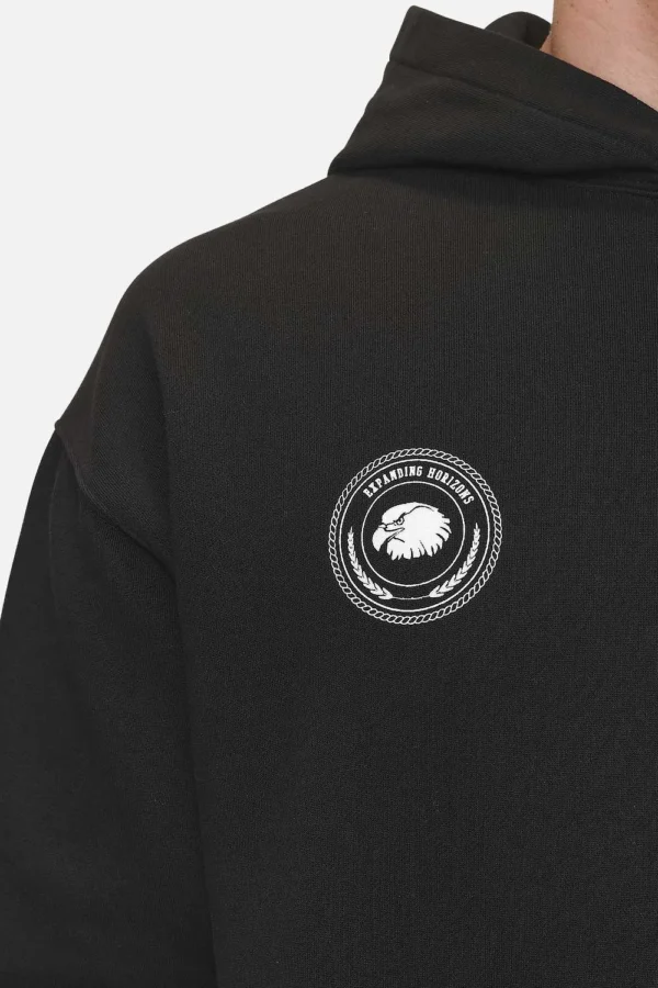 Pegador Gordan Oversized Washed Black Hoodie