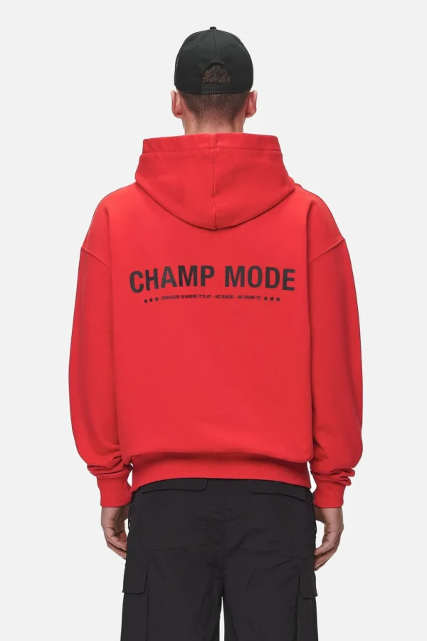 Pegador Gordan Oversized Washed Red Hoodie