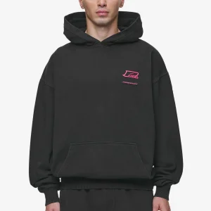 Pegador Hawkins Oversized Vintage Black Hoodie