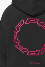 Pegador Hawkins Oversized Vintage Black Hoodie