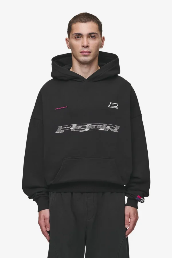 Pegador Iron Boxy Washed Black Hoodie