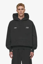 Pegador Lance Oversized Vintage Black Hoodie