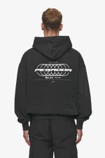 Pegador Lance Oversized Vintage Black Hoodie