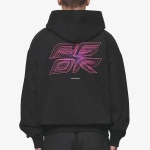 Pegador Lexing Oversized Washed Black Hoodie