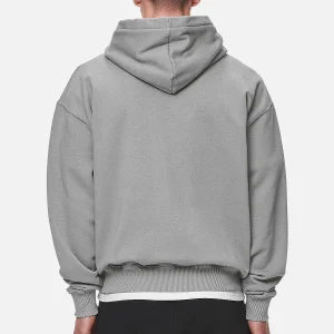 Pegador Logo Oversized Washed Cool Grey White Gum Sweat Jacket