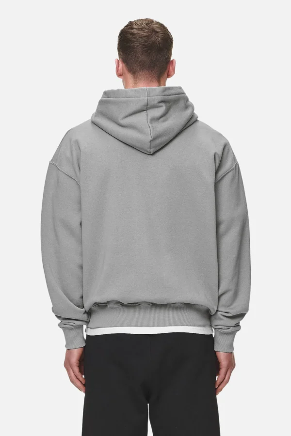 Pegador Logo Oversized Washed Cool Grey White Gum Sweat Jacket