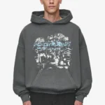 Pegador Macon Boxy Washed Anthracite Hoodie