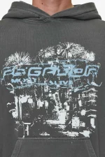 Pegador Macon Boxy Washed Anthracite Hoodie