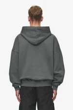 Pegador Macon Boxy Washed Anthracite Hoodie