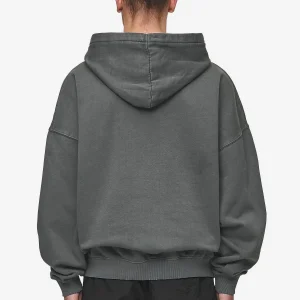 Pegador Macon Boxy Washed Anthracite Hoodie
