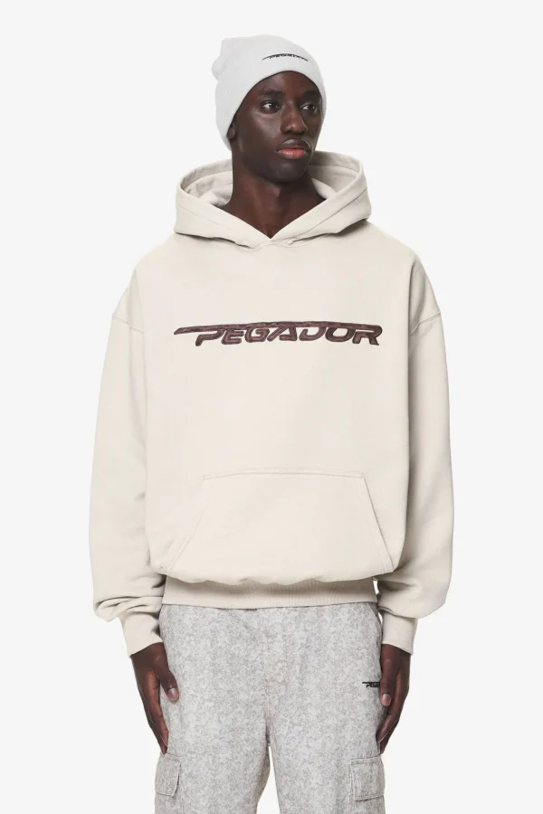 Pegador Manor Oversized Washed Dust Cream Hoodie