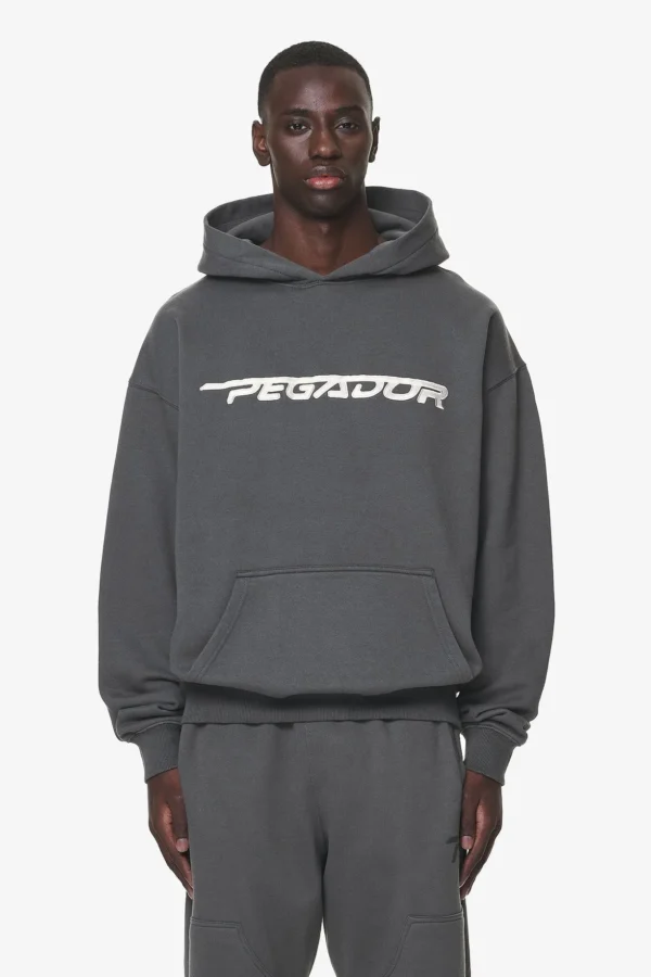 Pegador Manor Oversized Washed Volcano Grey Hoodie