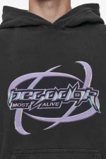 Pegador Mill Boxy Vintage Black Hoodie