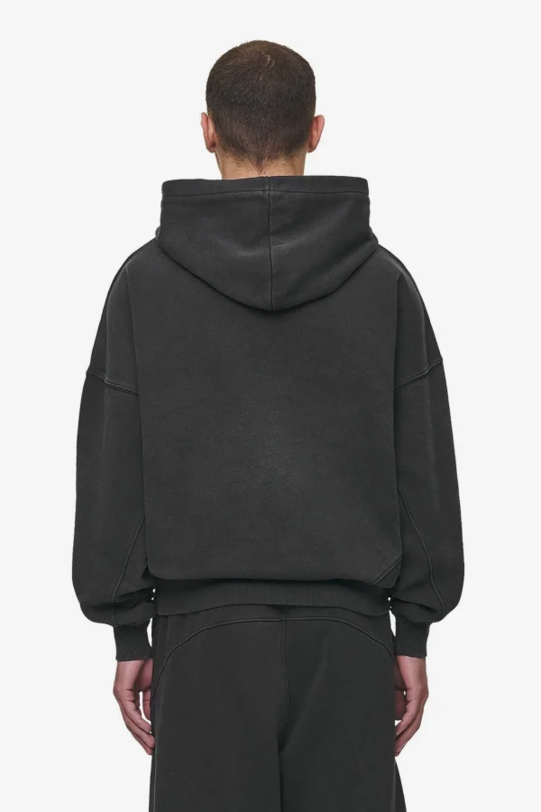 Pegador Mill Boxy Vintage Black Hoodie