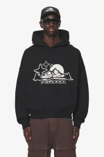 Pegador Pansy Boxy Black Hoodie