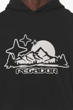 Pegador Pansy Boxy Black Hoodie