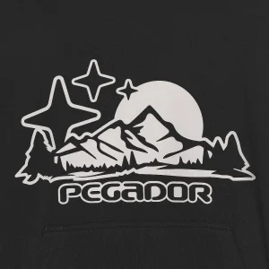 Pegador Pansy Boxy Black Hoodie