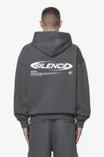 Pegador Sanit Oversized Washed Volcano Grey Sweat Jacket