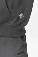 Pegador Sanit Oversized Washed Volcano Grey Sweat Jacket - Image 5