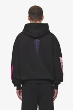 Pegador Saxon Oversized Washed Black Sweat Jacket