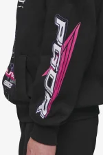 Pegador Saxon Oversized Washed Black Sweat Jacket