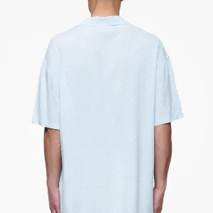 Piane Monogram Summer Shirt Riviera Blue-1