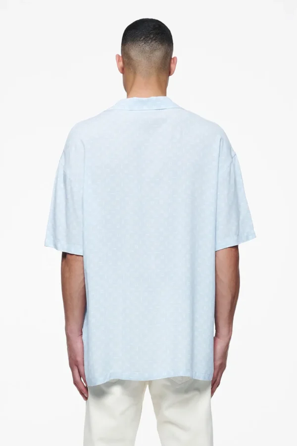 Piane Monogram Summer Shirt Riviera Blue-1