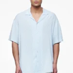 Piane Monogram Summer Shirt Riviera Blue