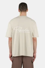 Pike Oversized Tee Washed Light Beige Unbleached-1