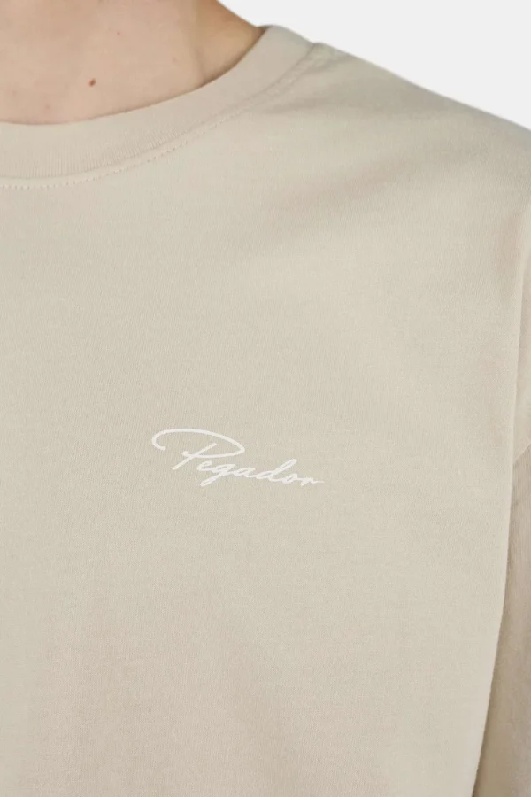 Pike Oversized Tee Washed Light Beige Unbleached-2