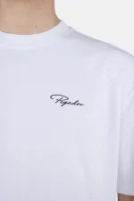 Pike Oversized Tee White Black-2