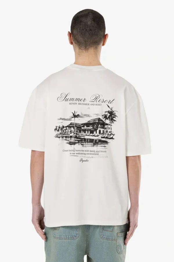 Polion Oversized Tee Washed Warm White-1