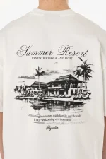 Polion Oversized Tee Washed Warm White-2