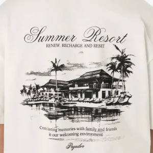 Polion Oversized Tee Washed Warm White-2