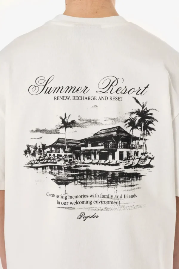 Polion Oversized Tee Washed Warm White-2