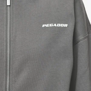 Ramira Oversized Sweat Jacket Washed Deep Grey White-2