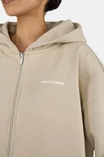 Ramira Oversized Sweat Jacket Washed Light Beige-2