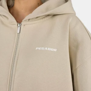 Ramira Oversized Sweat Jacket Washed Light Beige-2