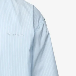 Raton Oversized Longsleeve Shirt Baby Blue White-2