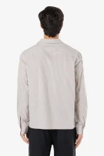 Raton Oversized Longsleeve Shirt Dark Stone Warm White-1