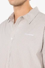 Raton Oversized Longsleeve Shirt Dark Stone Warm White-2