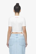Reyna Cropped Baby Tee White-1