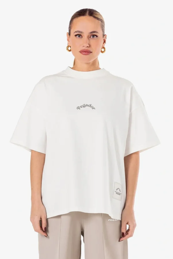 Rita Oversized Tee Washed Warm White