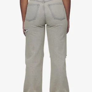 Romani Destroyed High Waist Jeans Washed Coast Sand-1