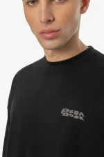 Routs Oversized Longsleeve Washed Black-3