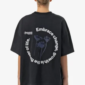 Roya Heavy Oversized Tee Vintage Black-1