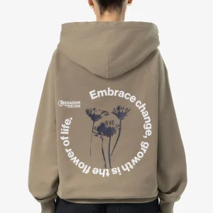 Roya Oversized Raglan Hoodie Washed Desert Taupe-1