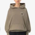 Roya Oversized Raglan Hoodie Washed Desert Taupe