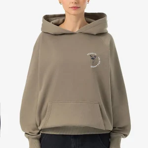 Roya Oversized Raglan Hoodie Washed Desert Taupe