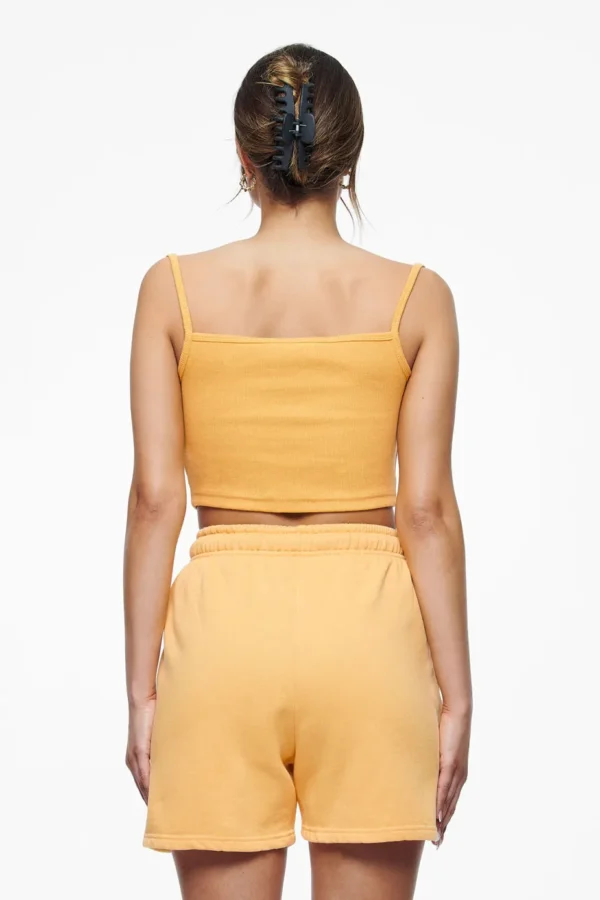 Ruby Rib Crop Top Vintage Washed Golden Sun-1